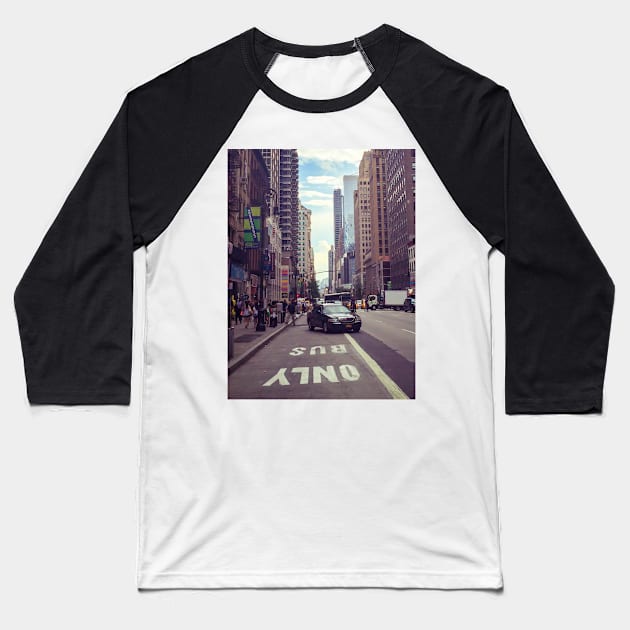 Garment District Street Manhattan NYC Baseball T-Shirt by eleonoraingrid